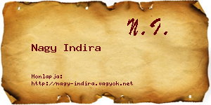 Nagy Indira névjegykártya